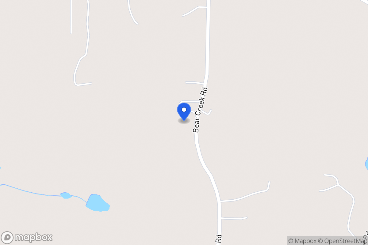 Map of 834 Bear Creek Rd