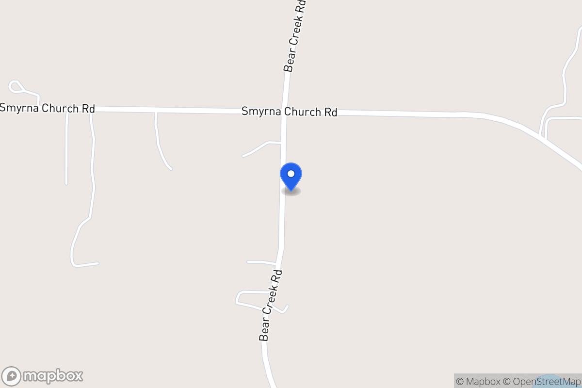 Map of 863 Bear Creek Rd