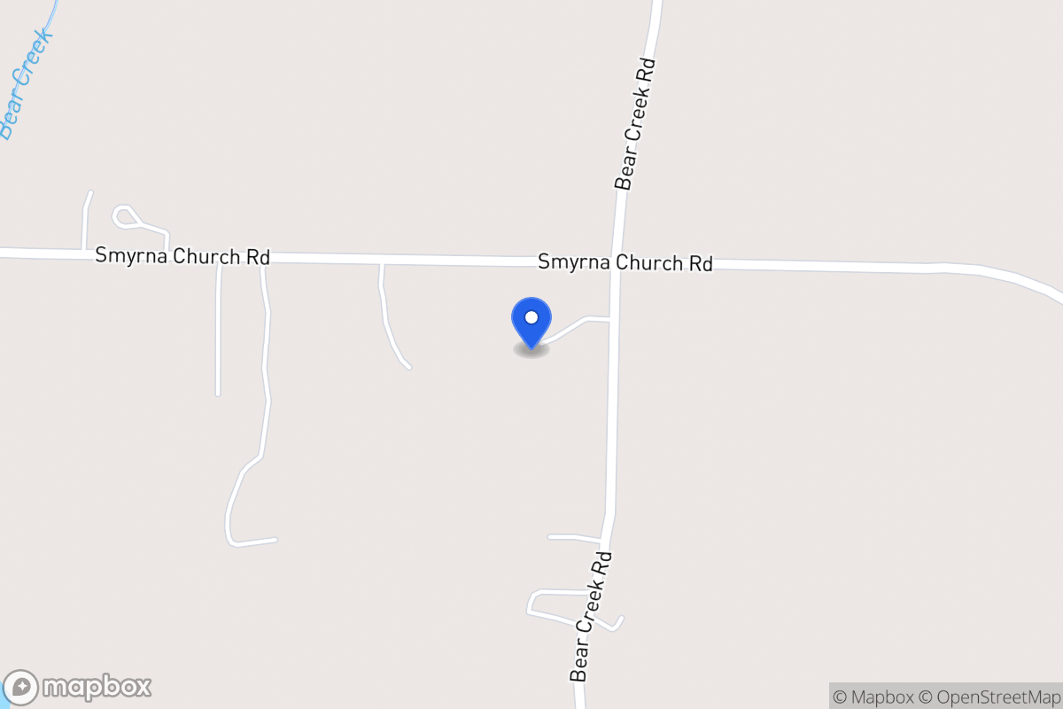 Map of 980 Bear Creek Rd