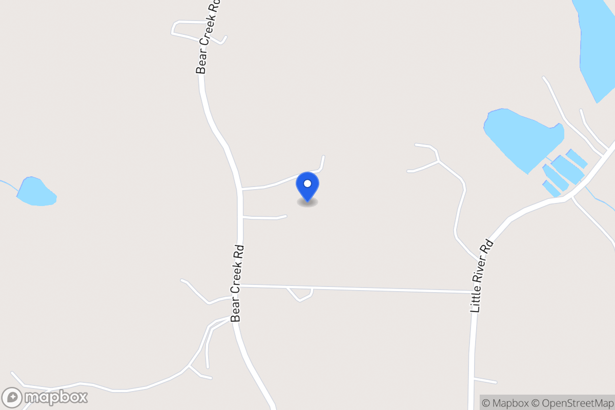 Map of 749 Bear Creek Rd