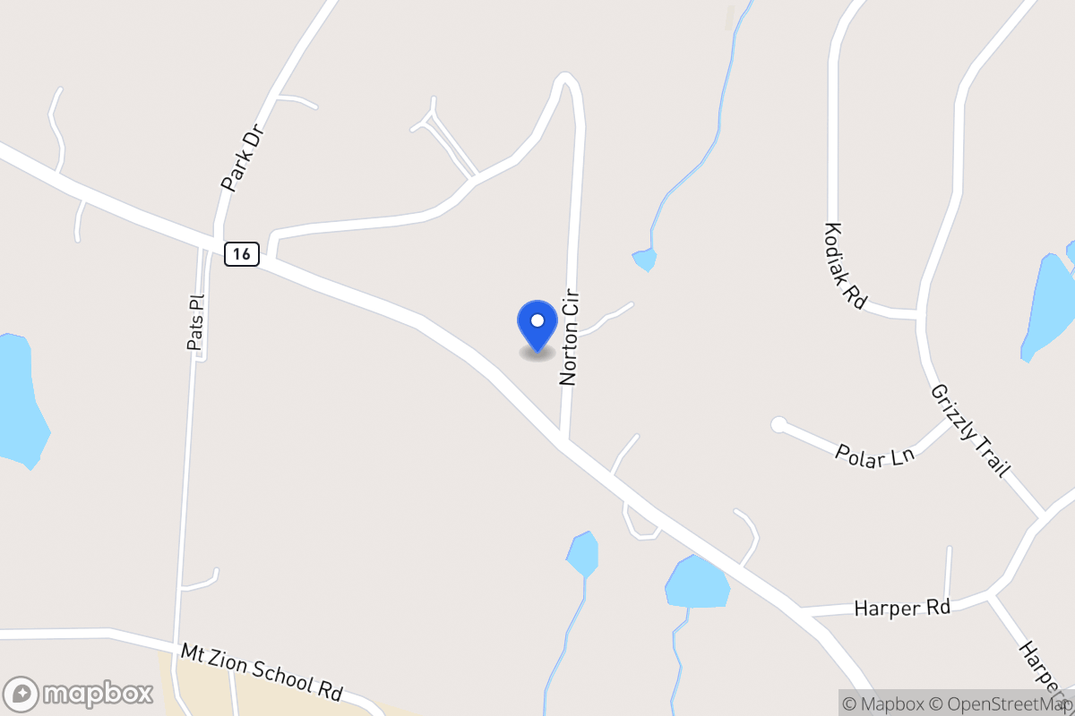 Map of 2641 Mt Zion Rd