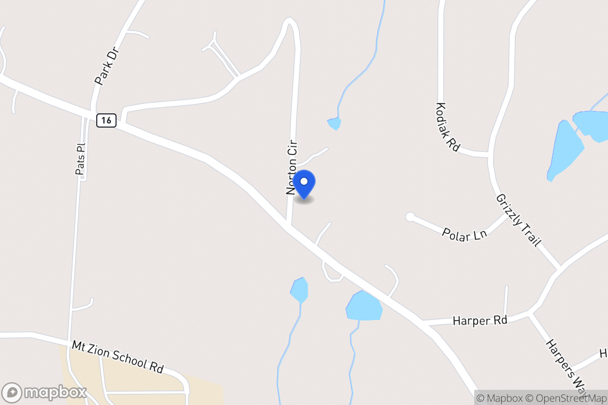 Map of 2611 Mt Zion Rd