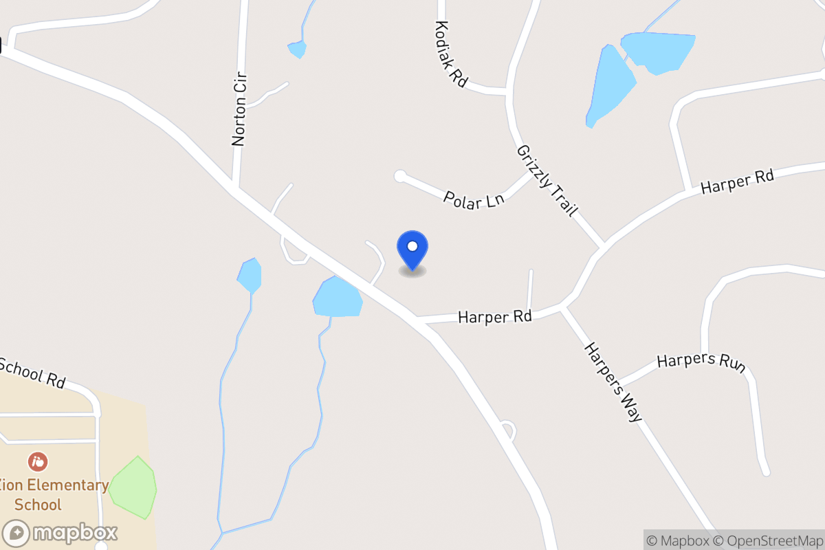 Map of 2525 Mt Zion Rd