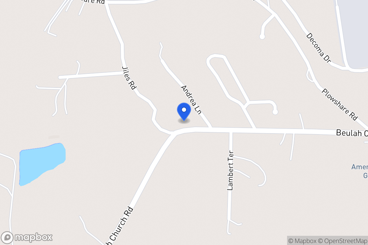 Map of 837 Beulah Church Rd