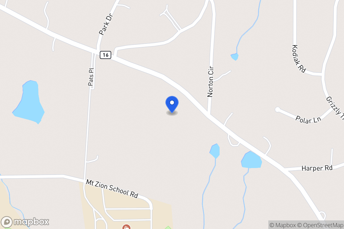 Map of 2668 Mt Zion Rd