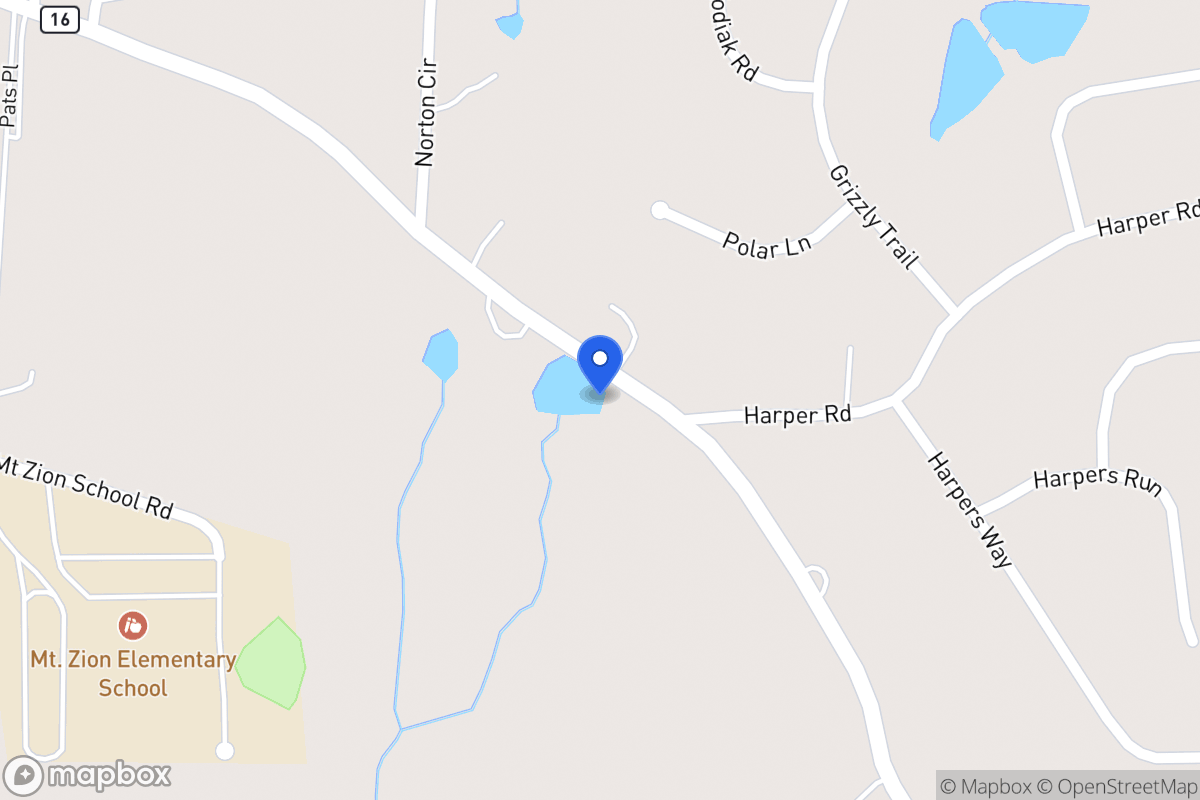 Map of 2538 Mt Zion Rd