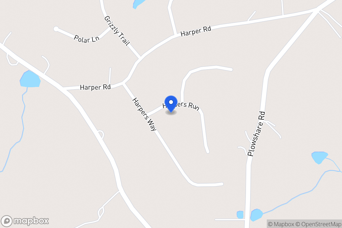 Map of 25 Harpers Run