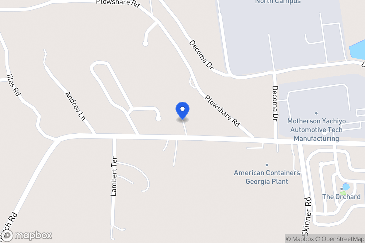 Map of 725 Beulah Church Rd