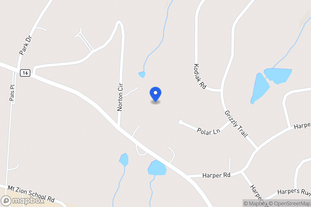 Map of 2581 Mt Zion Rd