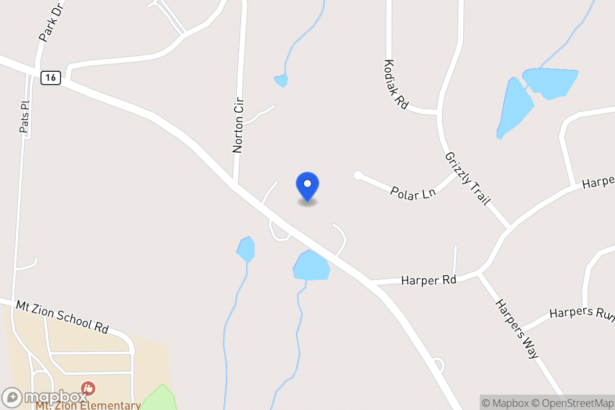 Map of 2565 Mt Zion Rd