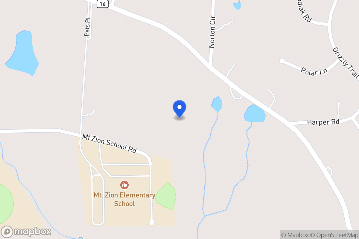 Map of 2630 Mt Zion Rd