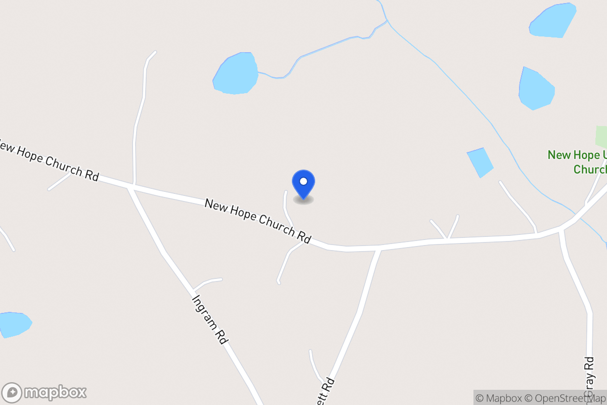 Map of 337 New Hope Church Rd