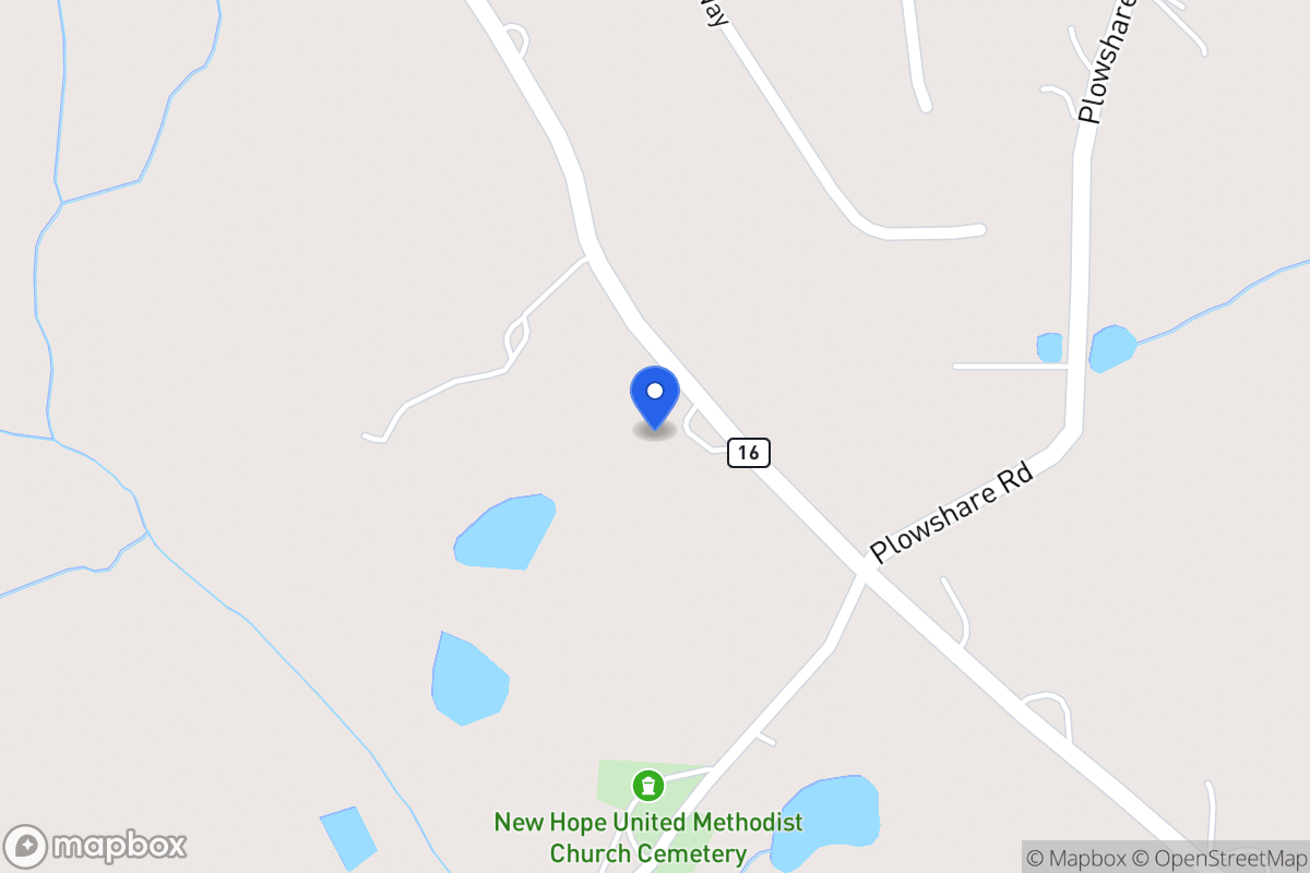 Map of 2320 Mt Zion Rd