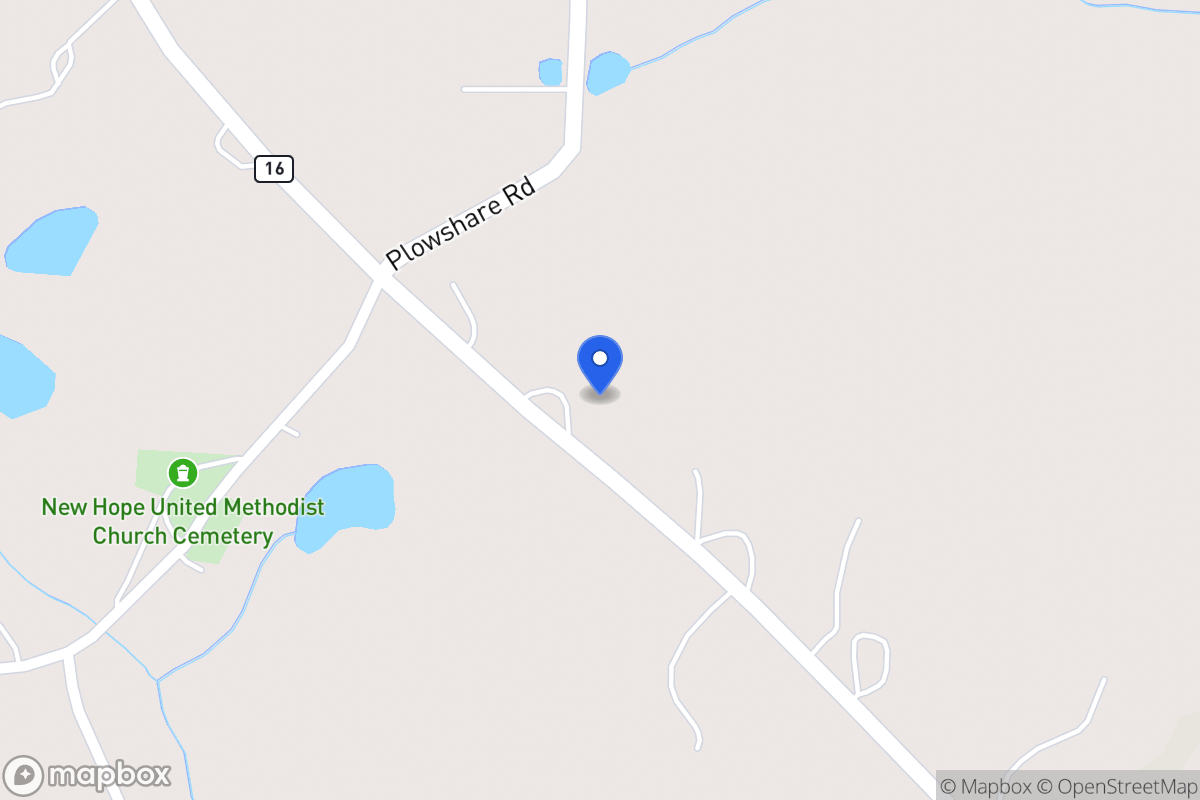 Map of 2173 Mt Zion Rd