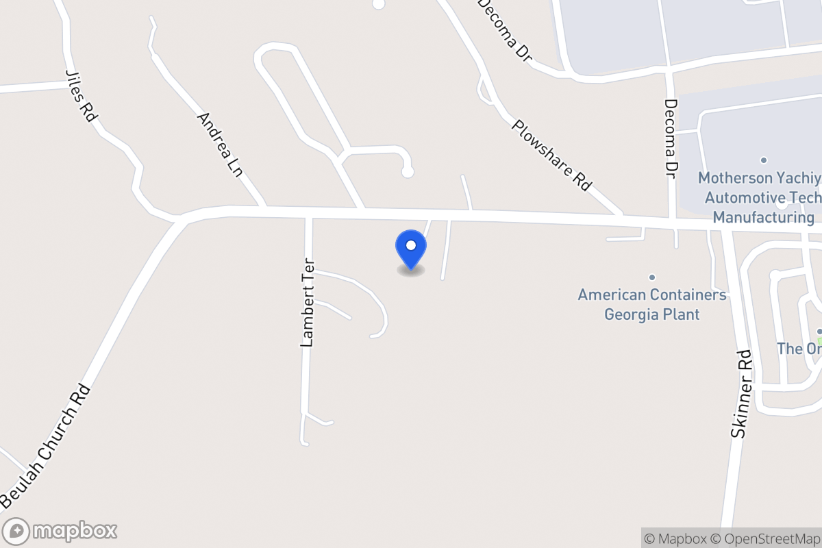 Map of 740 Beulah Church Rd
