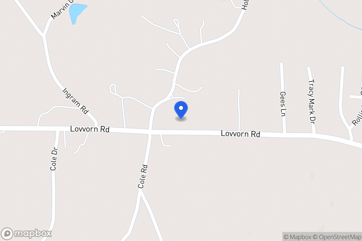 Map of 2059 Lovvorn Rd