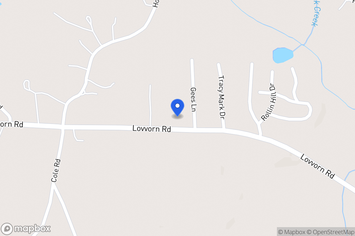 Map of 1945 Lovvorn Rd