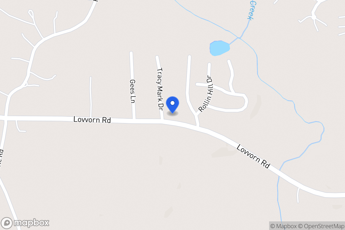Map of 1865 Lovvorn Rd