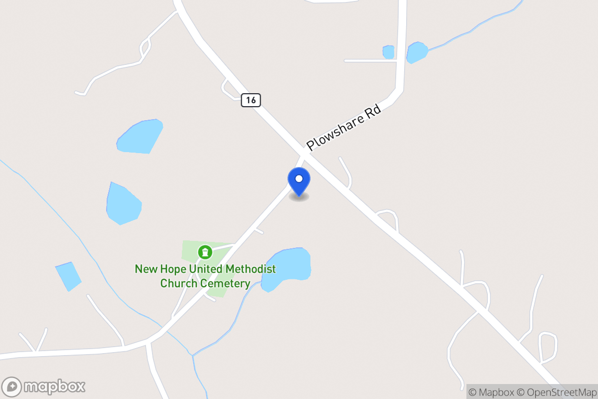 Map of 2226 Mt Zion Rd
