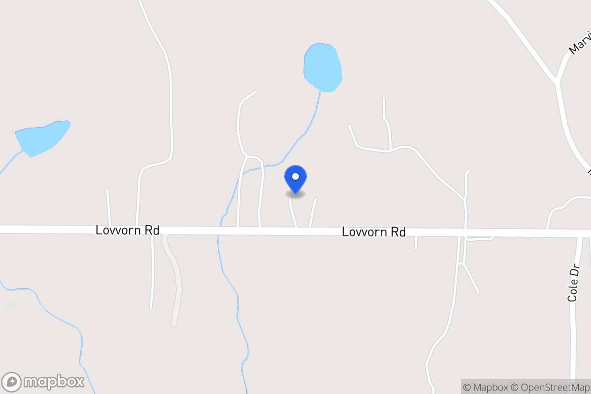 Map of 2361 Lovvorn Rd