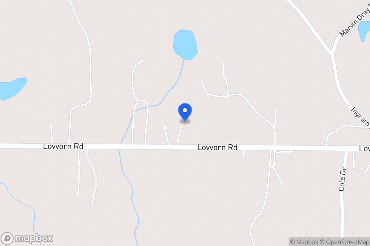 Map of 2351 Lovvorn Rd