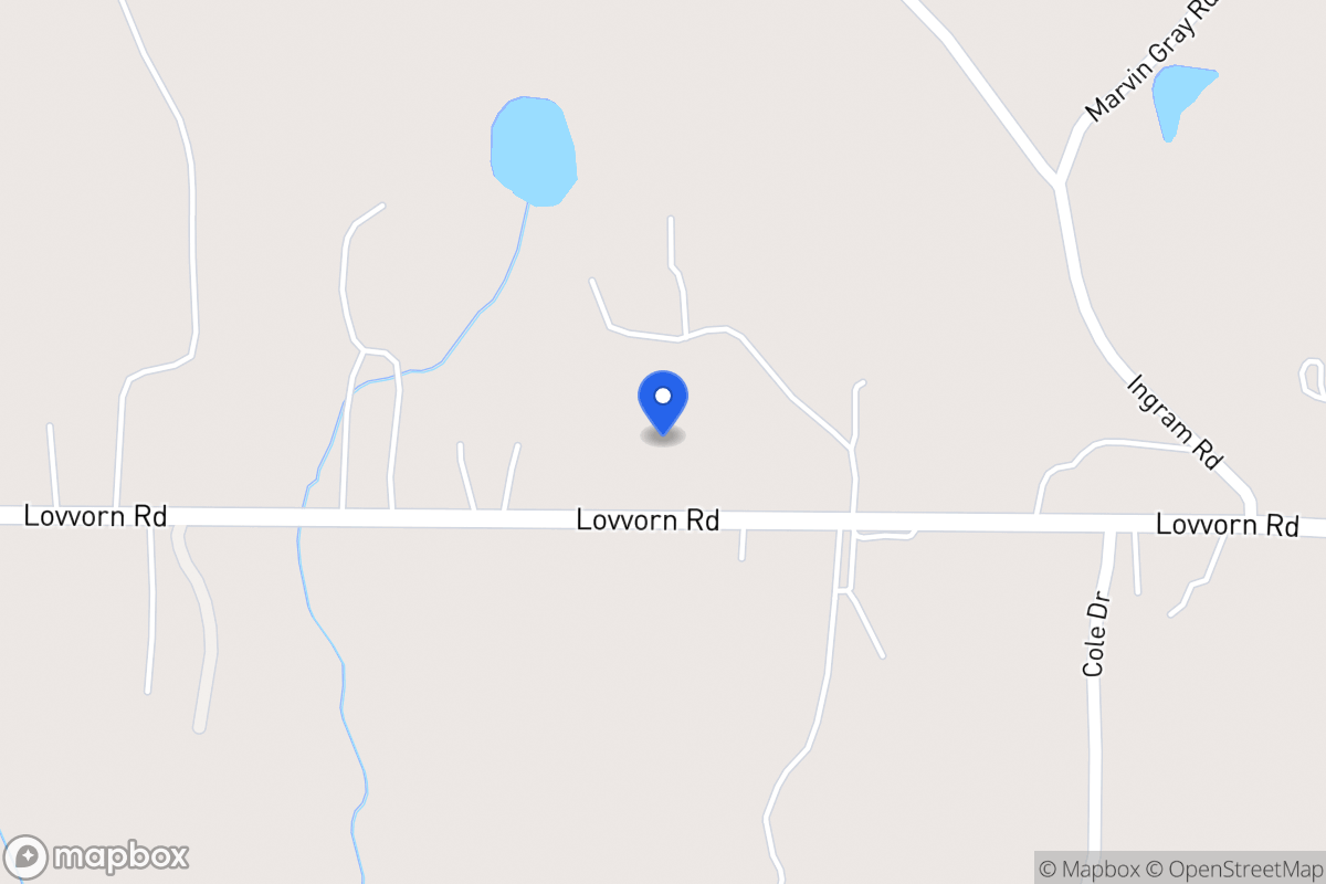 Map of 2305 Lovvorn Rd