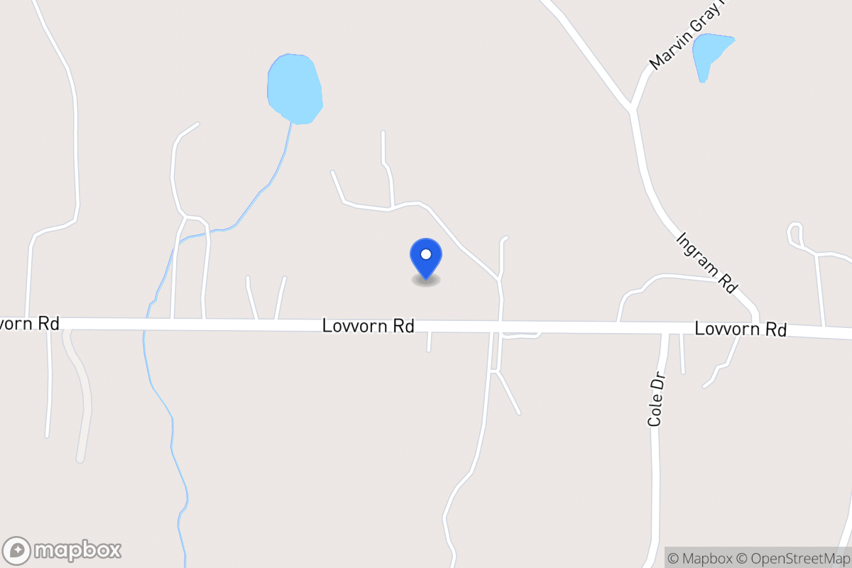 Map of 2285 Lovvorn Rd