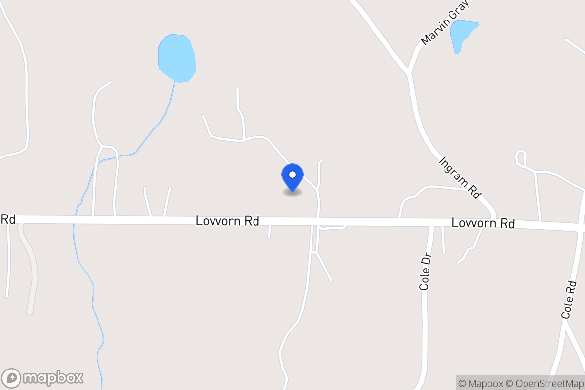 Map of 2267 Lovvorn Rd