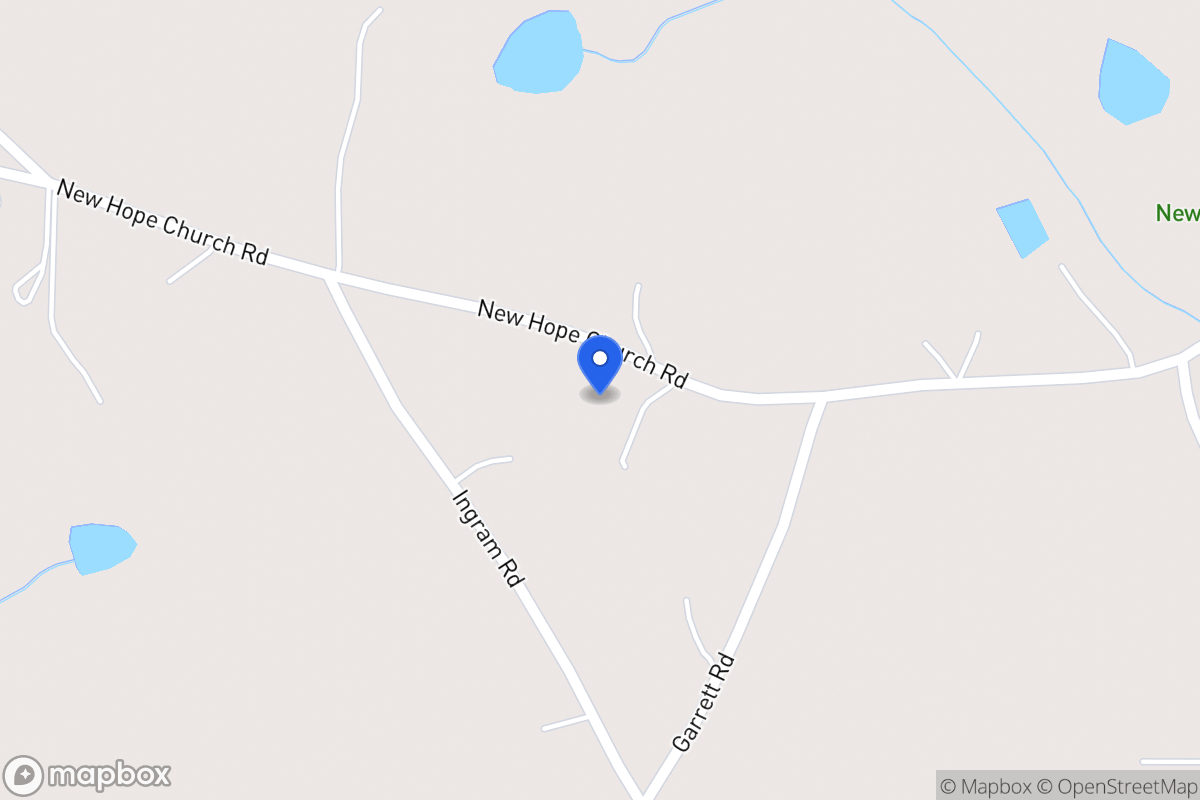 Map of 368 New Hope Church Rd