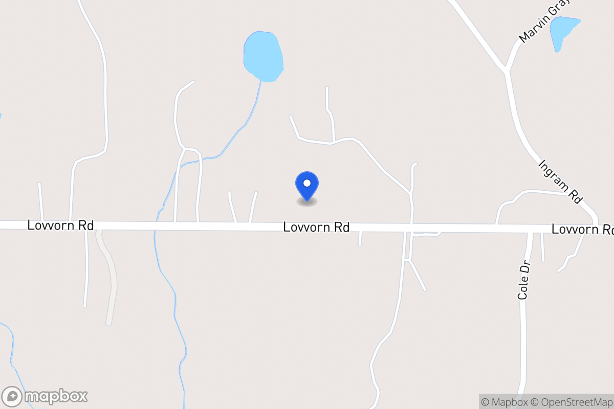 Map of 2317 Lovvorn Rd