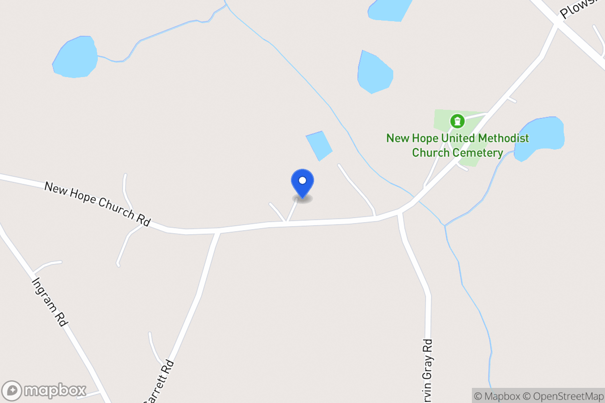 Map of 221 New Hope Church Rd