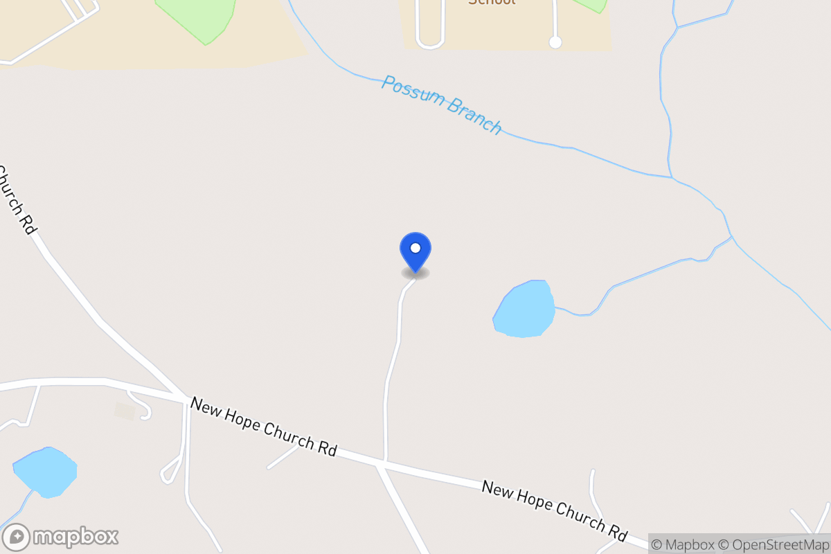 Map of 457 New Hope Church Rd