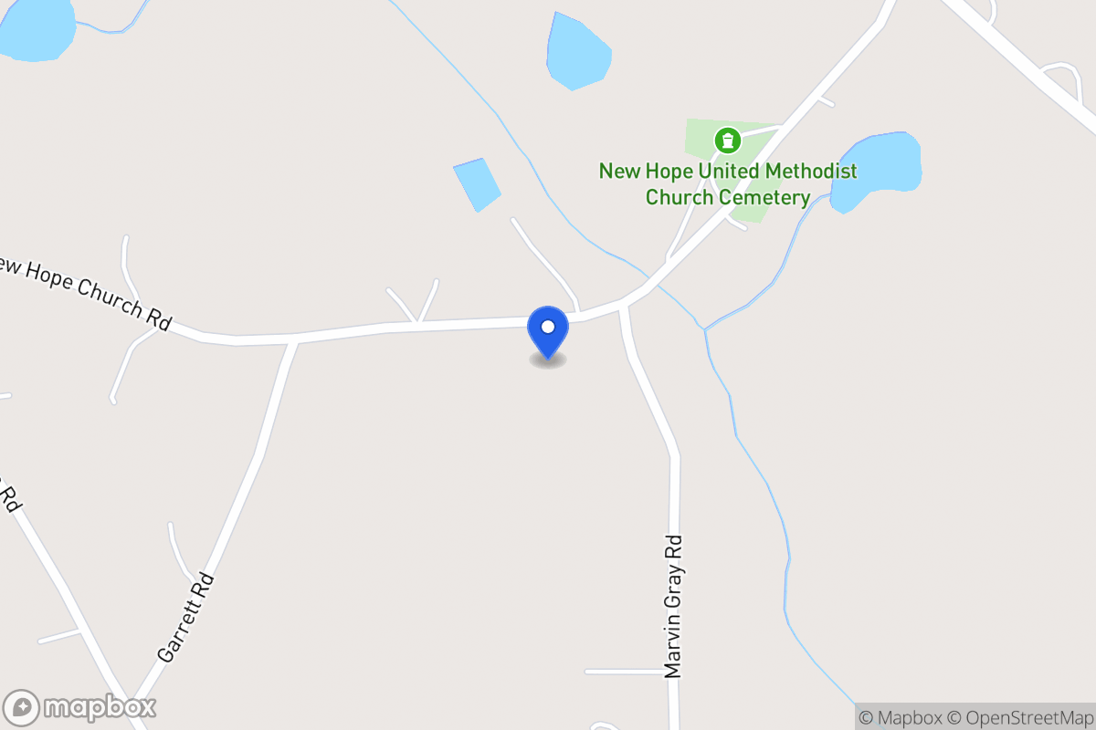Map of 212 New Hope Church Rd