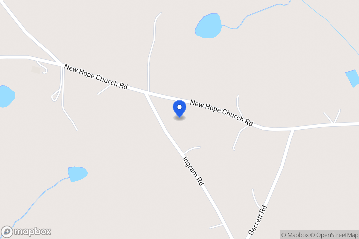Map of 442 New Hope Church Rd