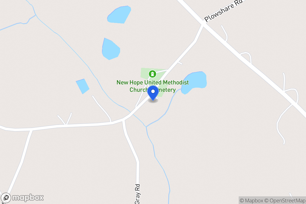 Map of 114 New Hope Church Rd
