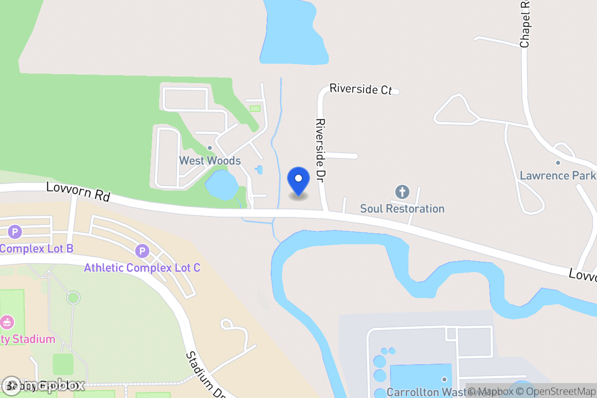 Map of 1283 Lovvorn Rd