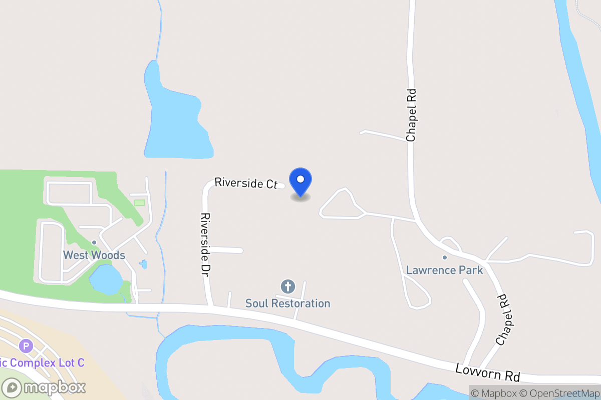 Map of 55 Riverside Ct