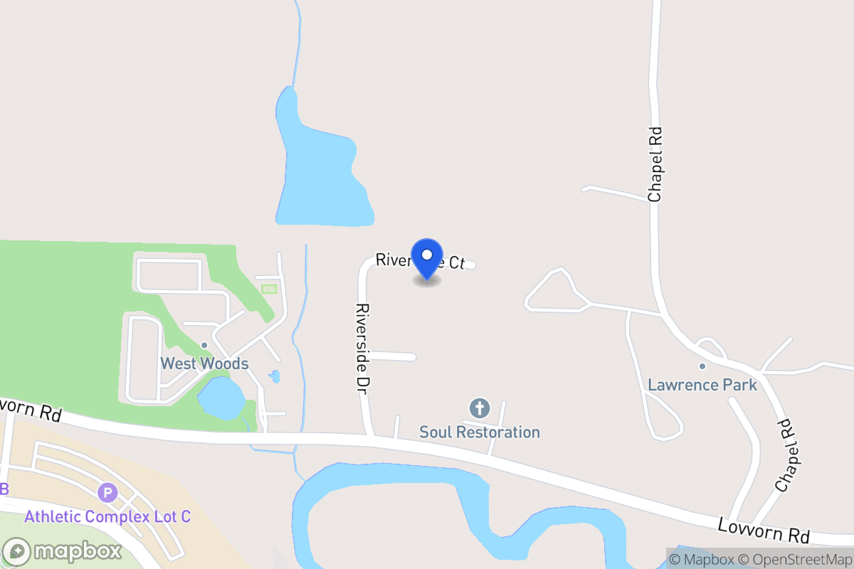 Map of 25 Riverside Ct