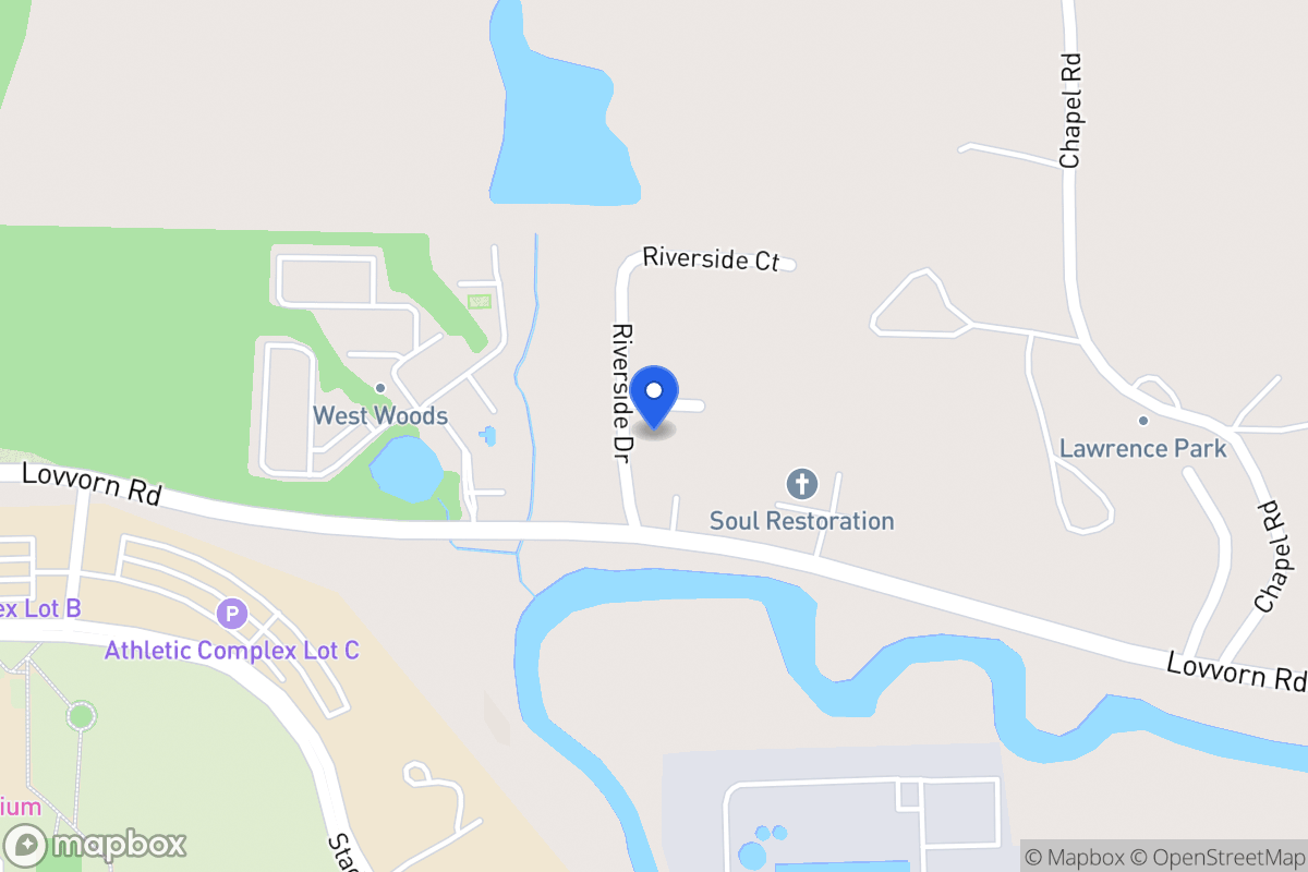 Map of 25 Riverside Dr