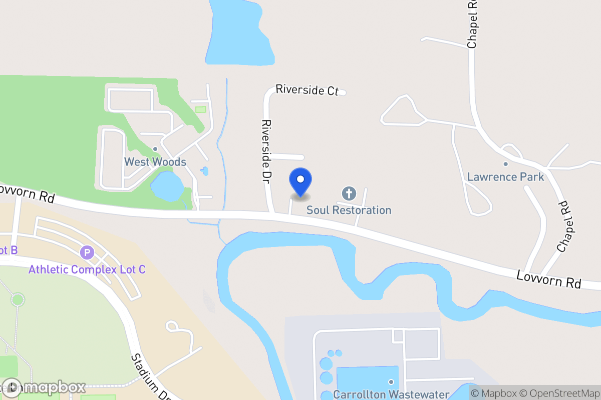 Map of 1255 Lovvorn Rd