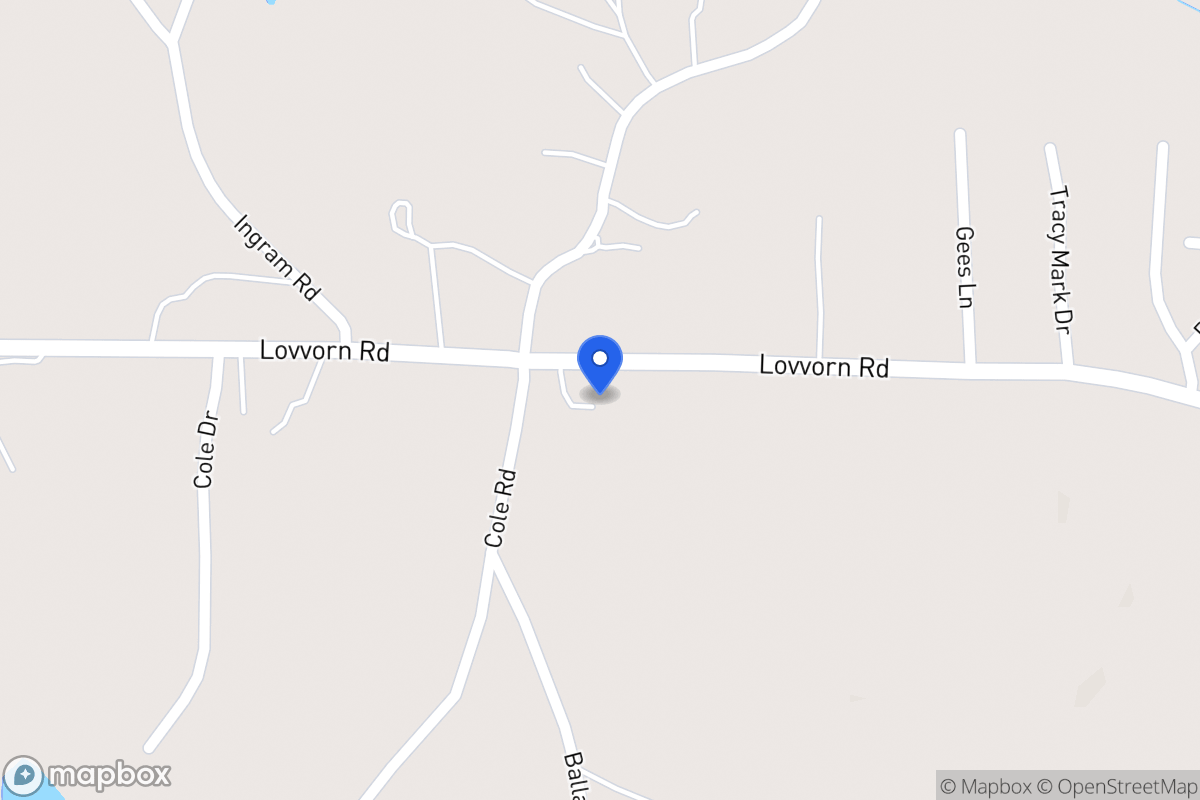 Map of 2056 Lovvorn Rd