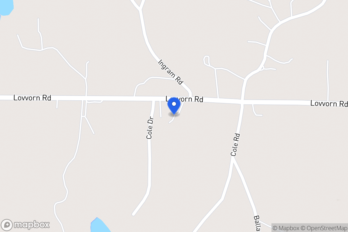 Map of 2144 Lovvorn Rd
