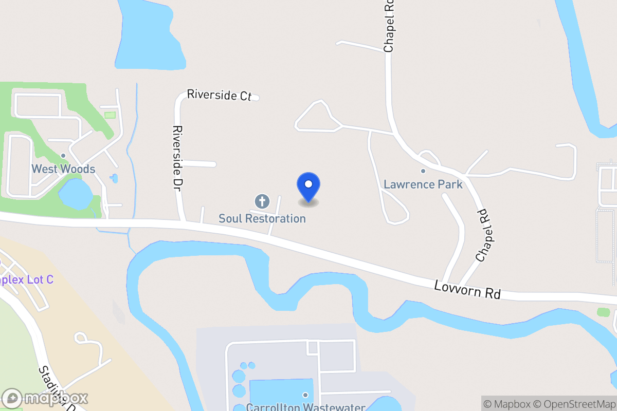 Map of 1195 Lovvorn Rd