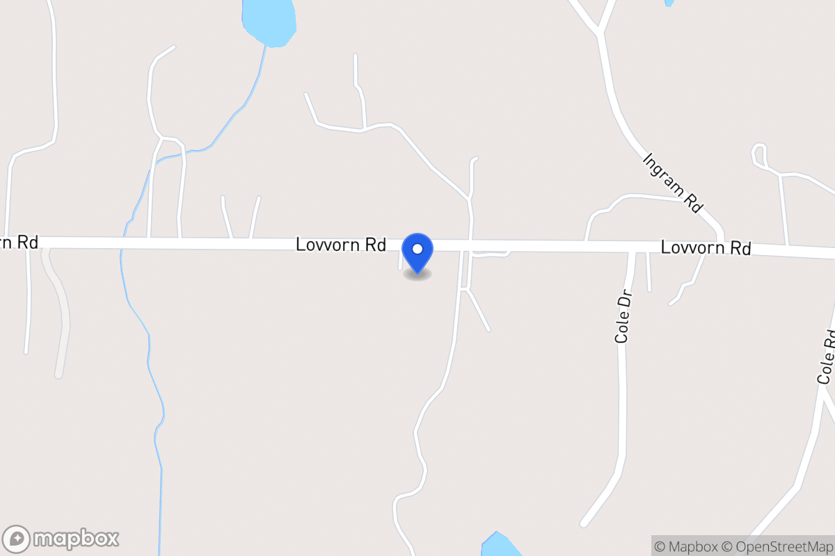 Map of 2280 Lovvorn Rd