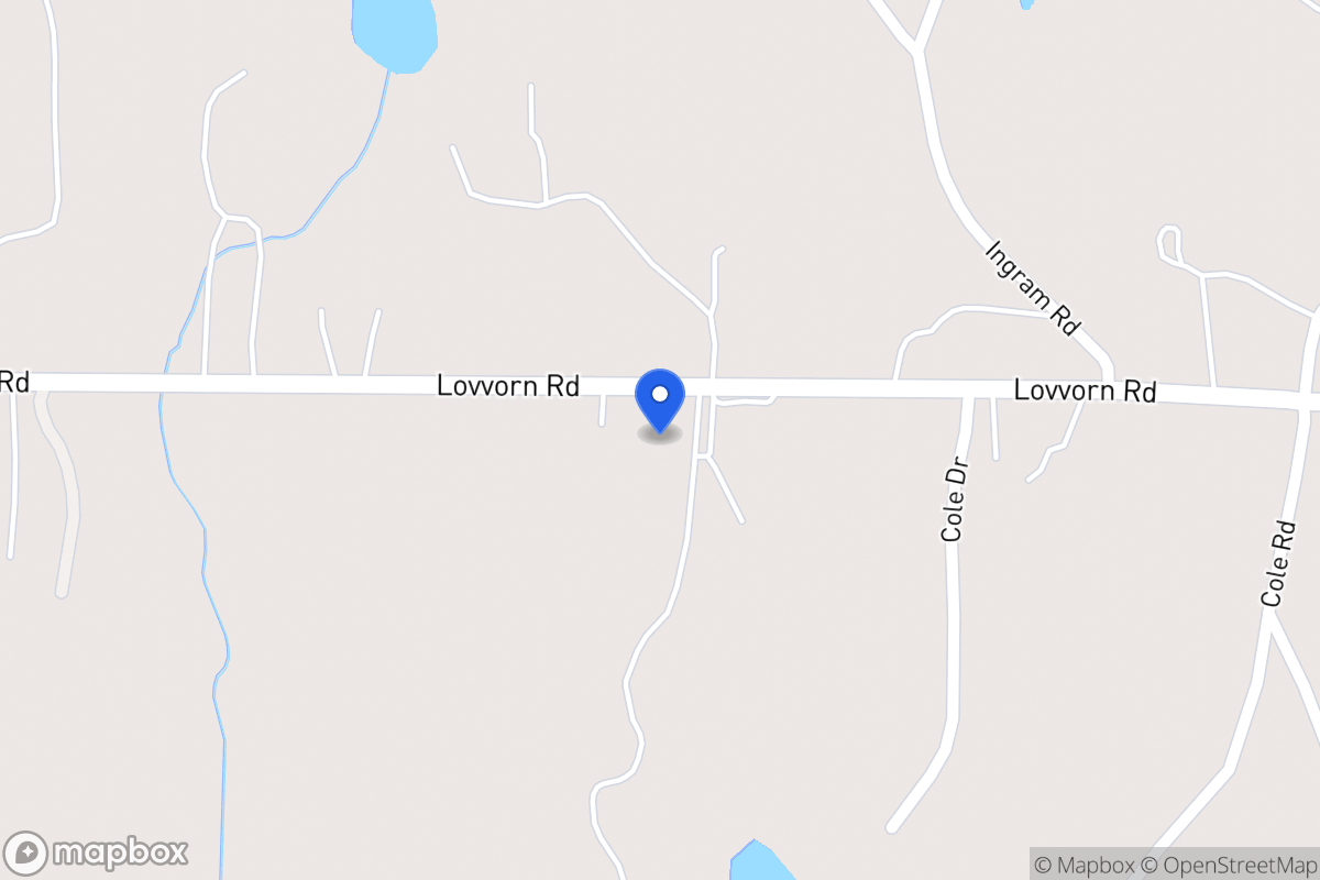 Map of 2270 Lovvorn Rd