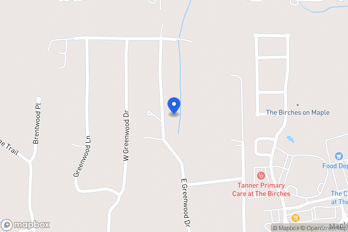 Map of 141 E Greenwood Dr