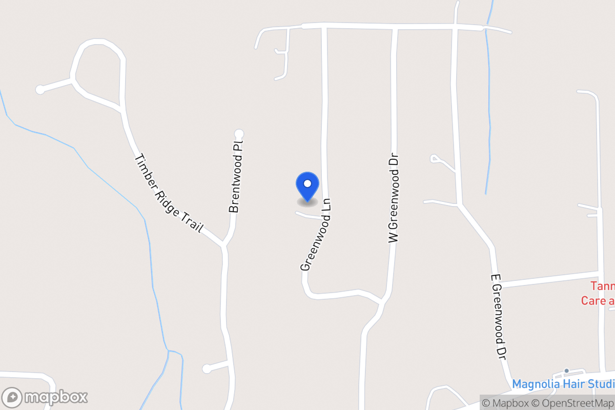 Map of 110 Greenwood Ln