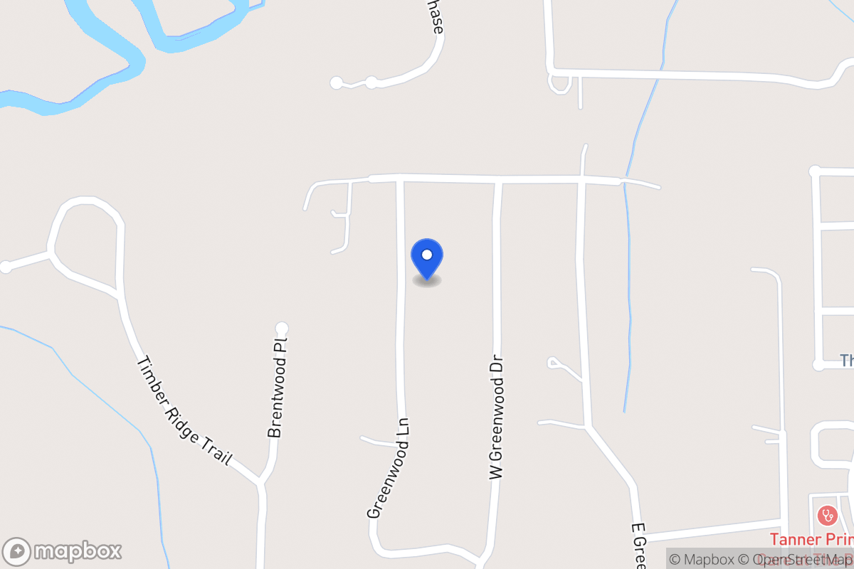 Map of 165 Greenwood Ln