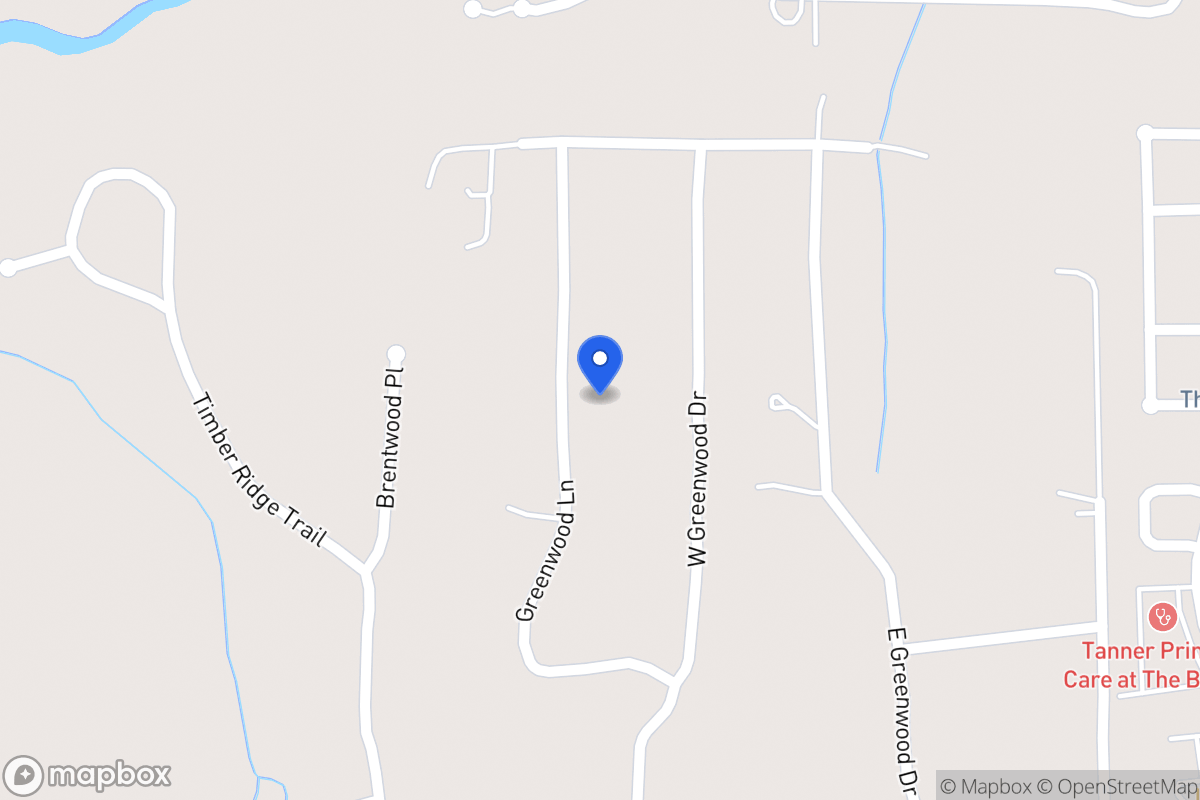 Map of 135 Greenwood Ln