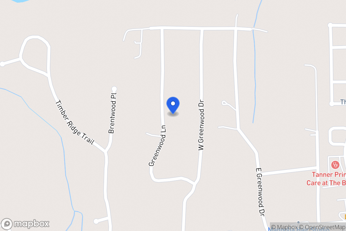 Map of 125 Greenwood Ln